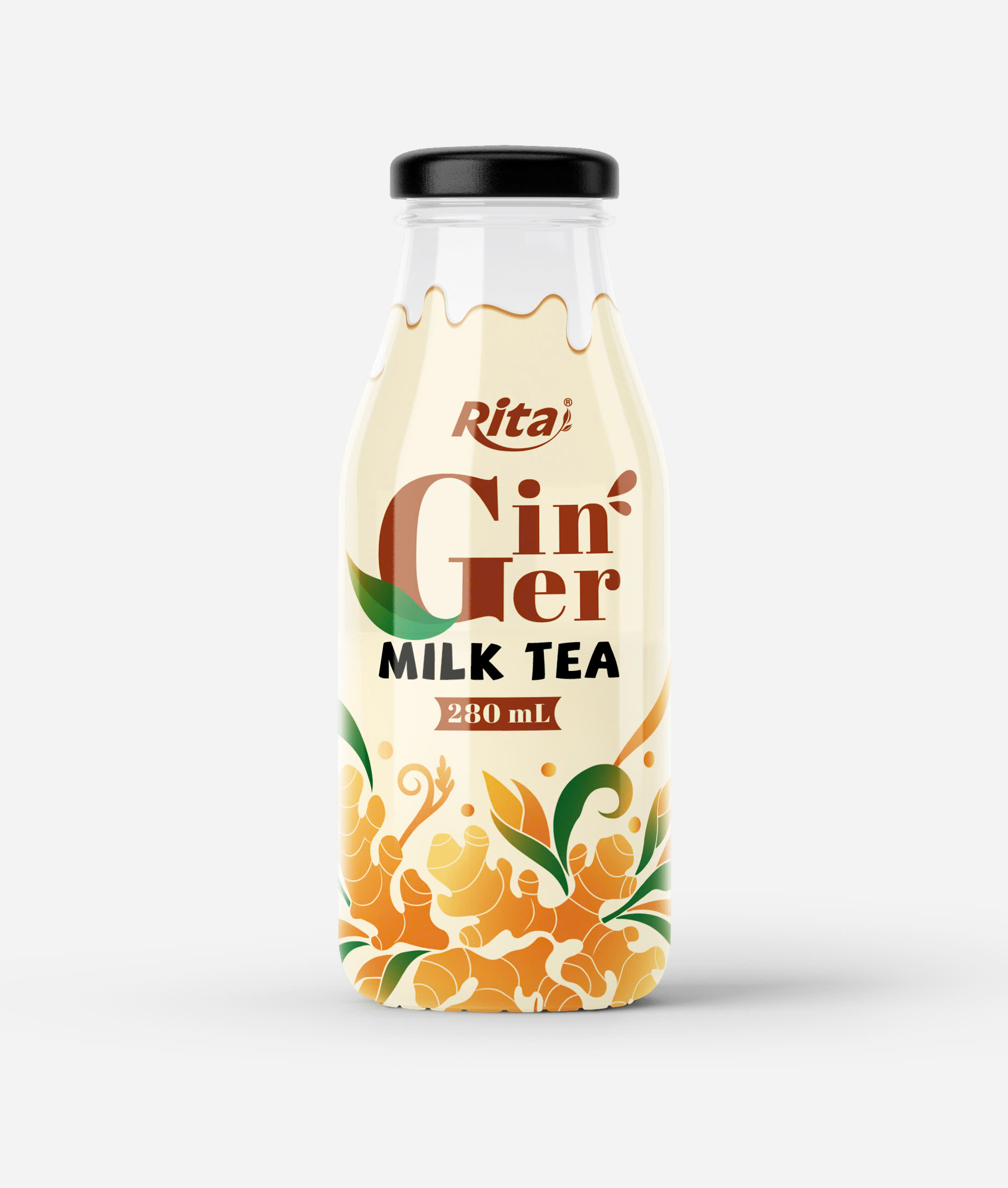 Rita Ginger Milk Tea 280ml Glass Bottle